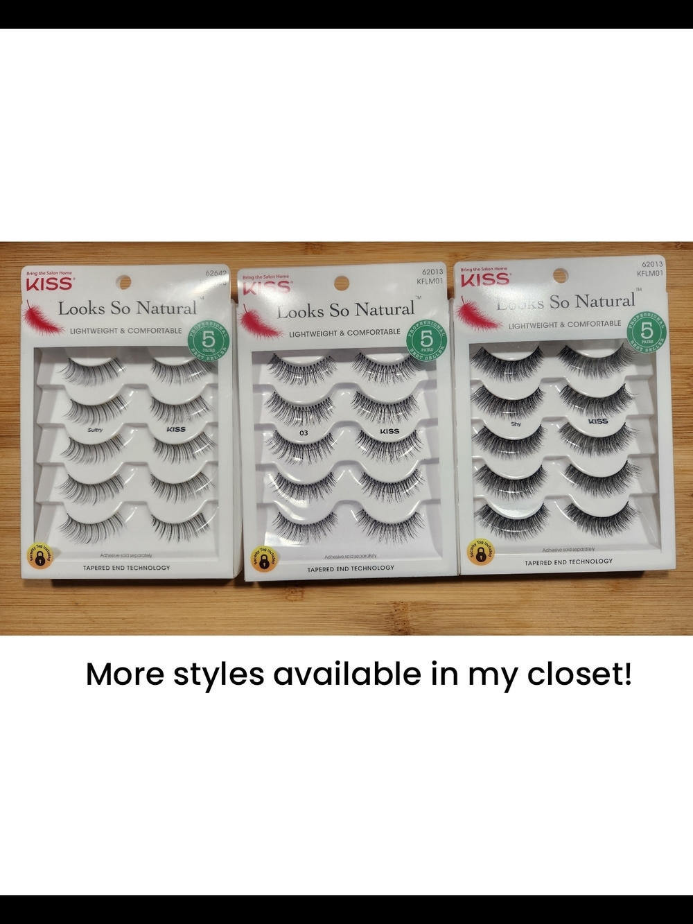 5 Pack NEW Kiss Lashes "Shy" Looks So Natural - Picture 4 of 7